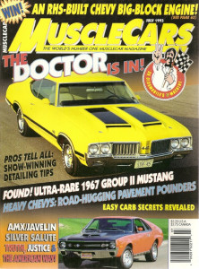 MUSCLE CARS 1993 JULY - W-30, AMX-JAVELINl Spcl, BIG CHEVY MUSCLE, T-A MUSTANG
